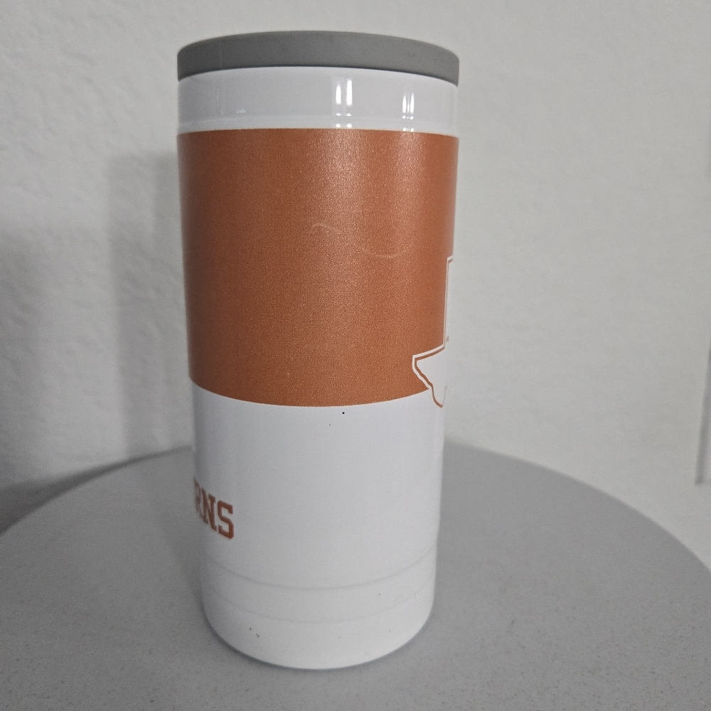 University of Texas Longhorns Collegiate Stainless Steel Koozie Coozie - Picture 3 of 12